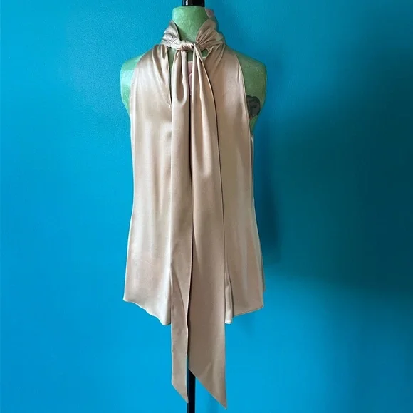 Ramy Brook Cara gold halter Top sz S - Picture 5 of 8